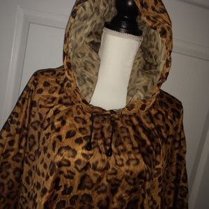 Chico's One Size Animal Print Rain Poncho